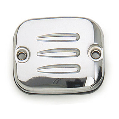 CHROME HARLEY DAVIDSON MASTER CYLINDER COVER GROOVE 96-05 BIG TWIN