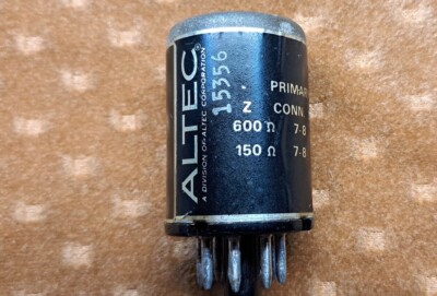 ALTEC / PEERLESS Vintage Plug-In Line Transformer No 15356 600-600
