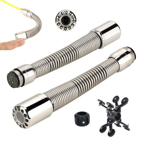 7" LCD Sewer Drain Pipe Inspection Video Camera 16GB SD DVR Industrial Endoscope - Picture 11 of 13