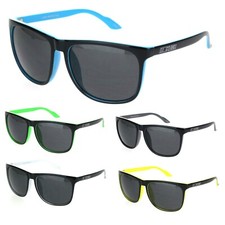 Kush Mens Gangster Sport Rectangular Horn Rim Plastic Sunglasses