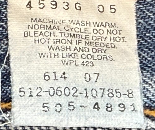 levi's 505 Men's Vtg Made In USA 5 Pocket Denim Jeans Size 36x32 (Actual 35x31) - Picture 3 of 12