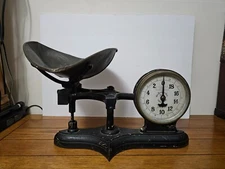 vintage Chas Forschner & Sons Double Sided Glass Front, 20# country Store Scale