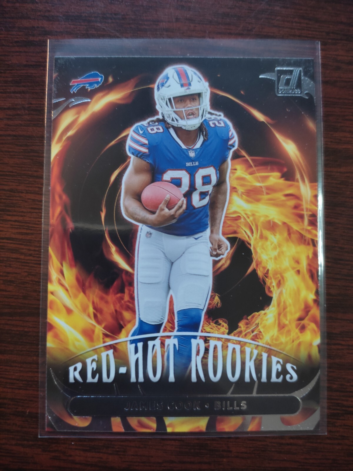 James Cook 2022 Donruss Football Red Hot Rookies RHR-6 Buffalo Bills RC