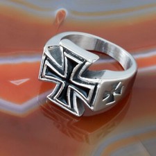 Jewelry - Anello Con Sigillo Reale Papale Fleur-de-Lys Patriot - Foto 7