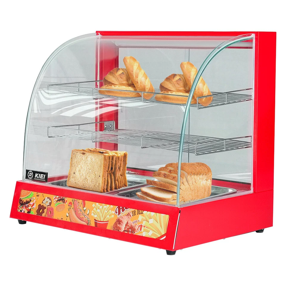 800W Electric Hot Food Warmer Display Commercial Cabinet Counter Pizza Showcase - Image 2 of 4