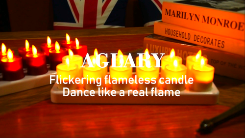 12pcs Flickering LED Votive Candles for Home, Christmas Festival Decor - Video 1 of 1
