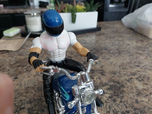 Figura de motocicleta Marvel Xmen Bump N Go 2000 acción motociclista azul rayo - RARA - Imagen 5 de 10