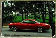 64 1969 Corvair Monza Chevrolet Chevy Trading Card 64 1969 Corvair Monza Chevrolet Chevy Trading Card