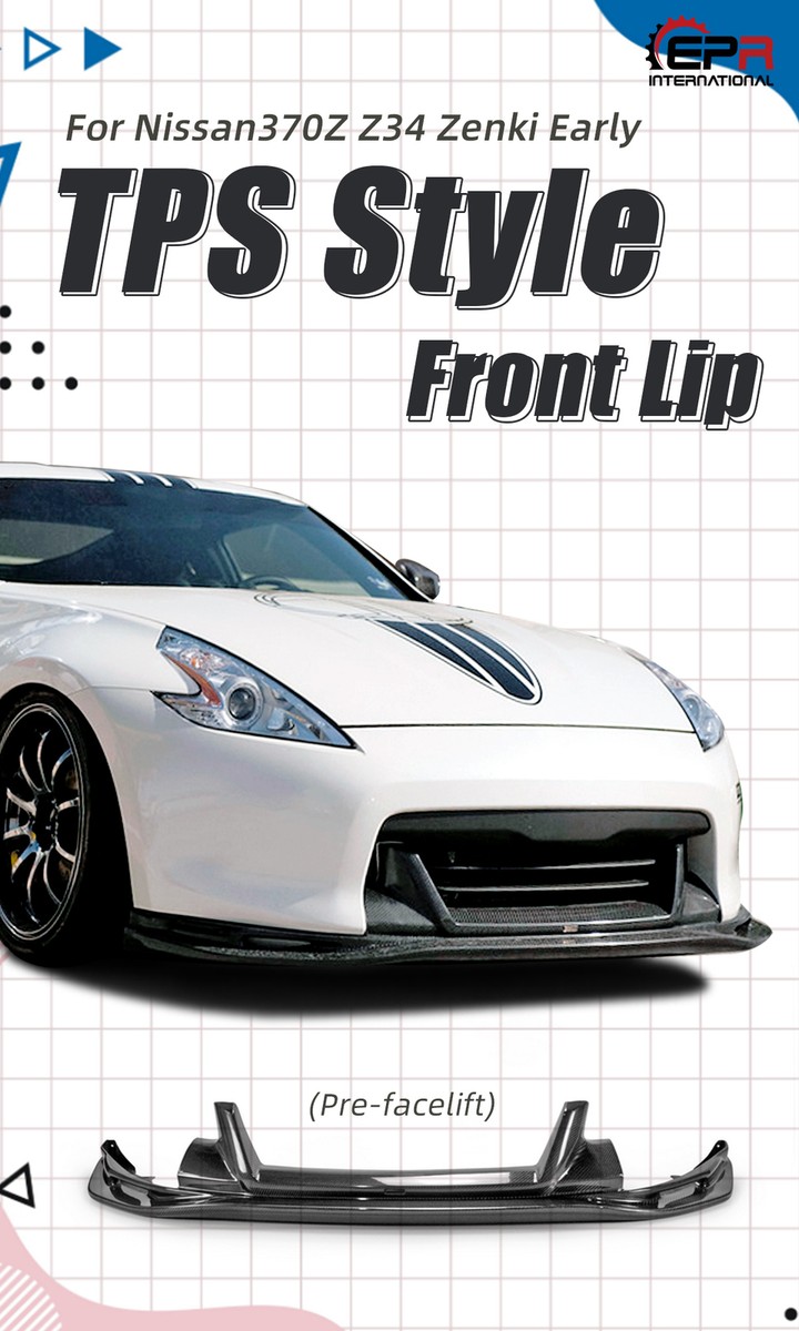 For Nissan 370Z Z34 Zenki 09-12 TS Style Carbon Fiber Front