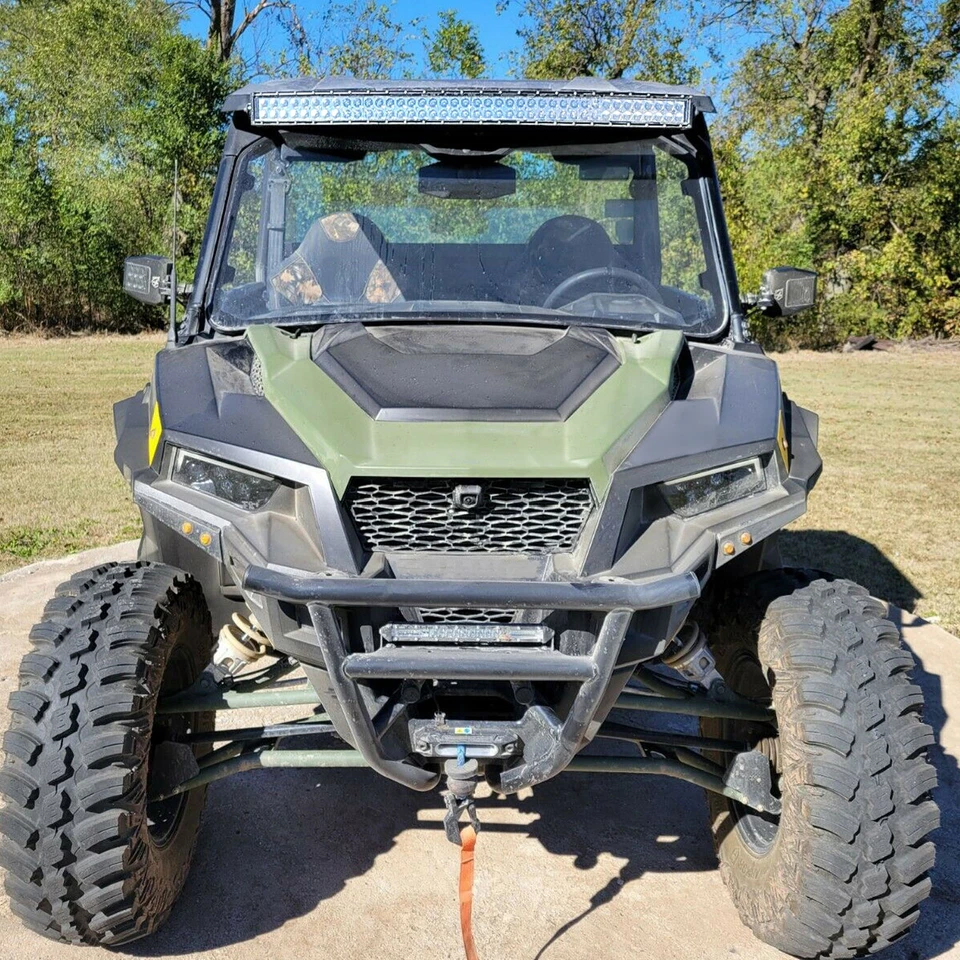 Fits Polaris General 1000 Roof 42" Curved Light Bar Mount Wire + 60W Light Pods - Image 3 of 4