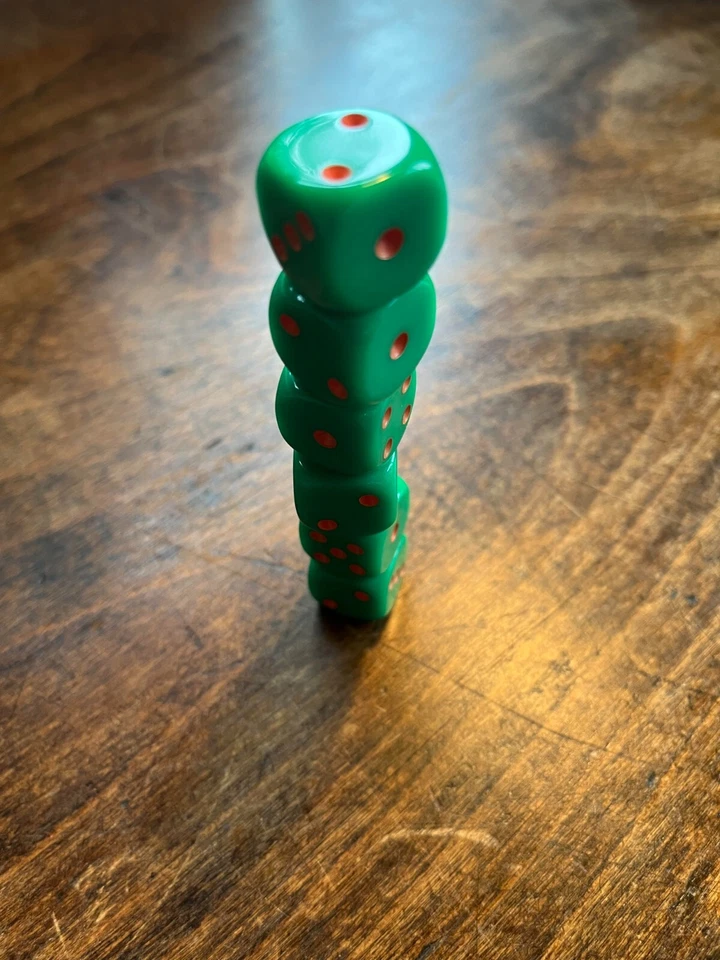 Dice Game set  6 x 16mm Six Sided Spot Dice D6 RPG for Ludo Monopoly Board Games - Image 4 of 4