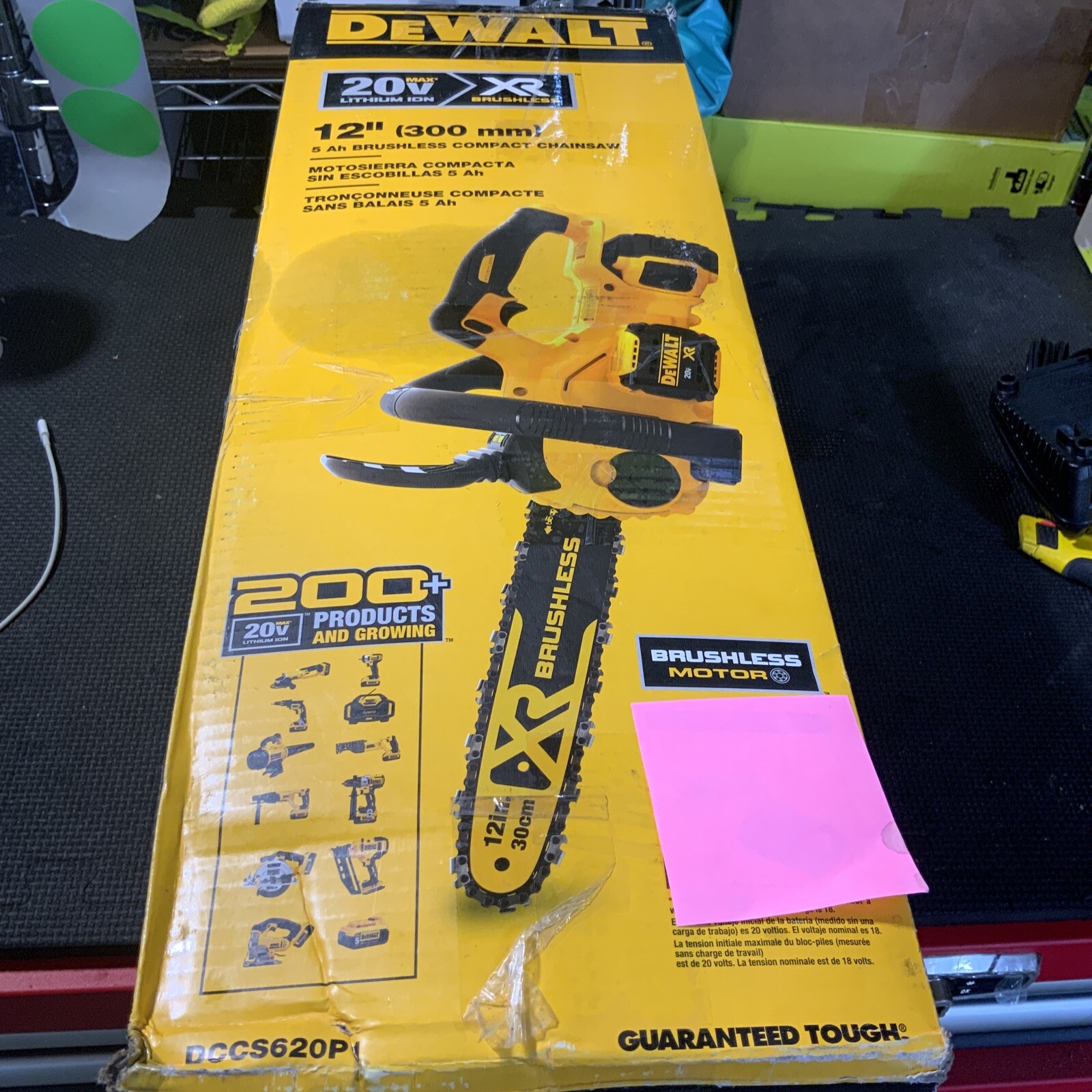 DEWALT 20V MAX 12 in. Compact Chainsaw DCCS620B TOOL ONLY Used Lot 212