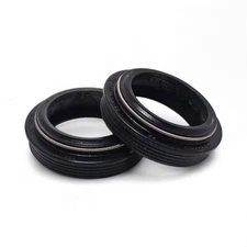(1 Pair) RockShox Dust Seals: Black Flanged 32mm - SID/Reba/Revelation A3