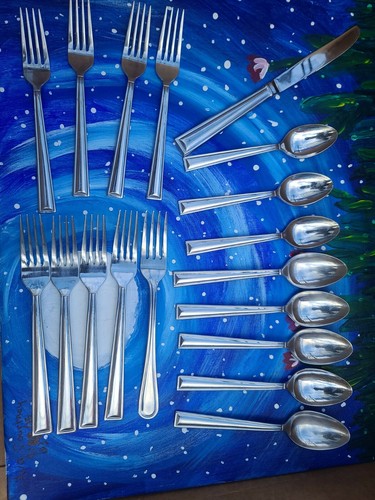 18pc Gorham 18/8 Stainless Flatware China Flatware - Picture 3 of 7