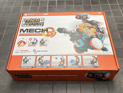 Elenco Teach Tech TTC-895 Mech-5 Mechanical Coding Robot NEW Open Box Age 10+