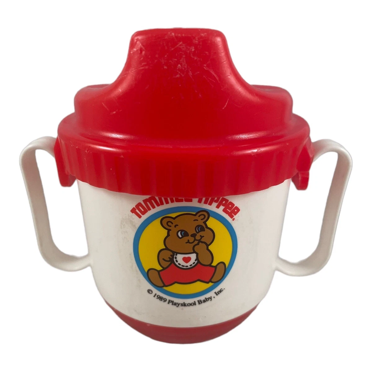 Vintage Tommee Tippee Roly Sippy Cup 1980s Playskool Two Handles