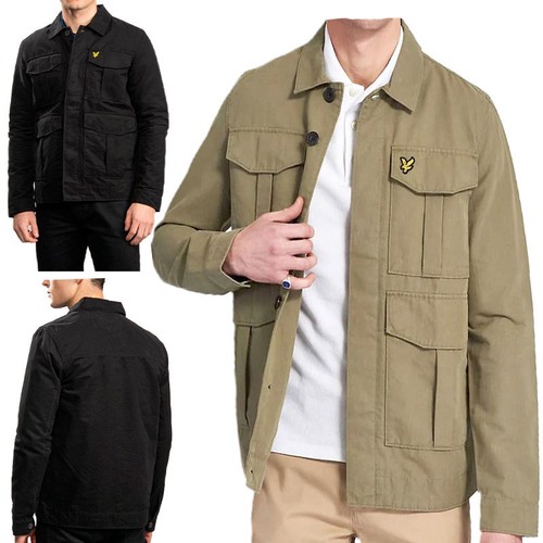 Lyle and Scott Mens RETRO MILITARY UTILITY Jacket Casual Top Winter