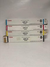 4 New Open box OEM Canon C7055, C7065, C7260, C7270 GPR-33 CMYK Toners