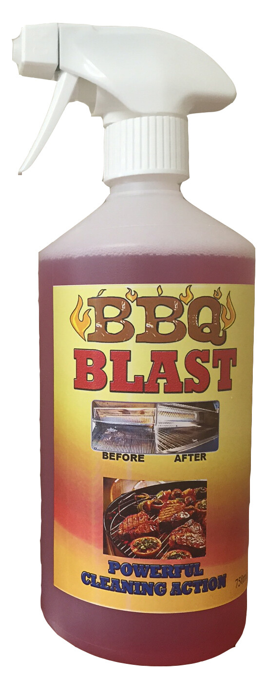 BBQ BLAST 750ml Grill and Barbecue Cleaner/ Degreaser includes Free