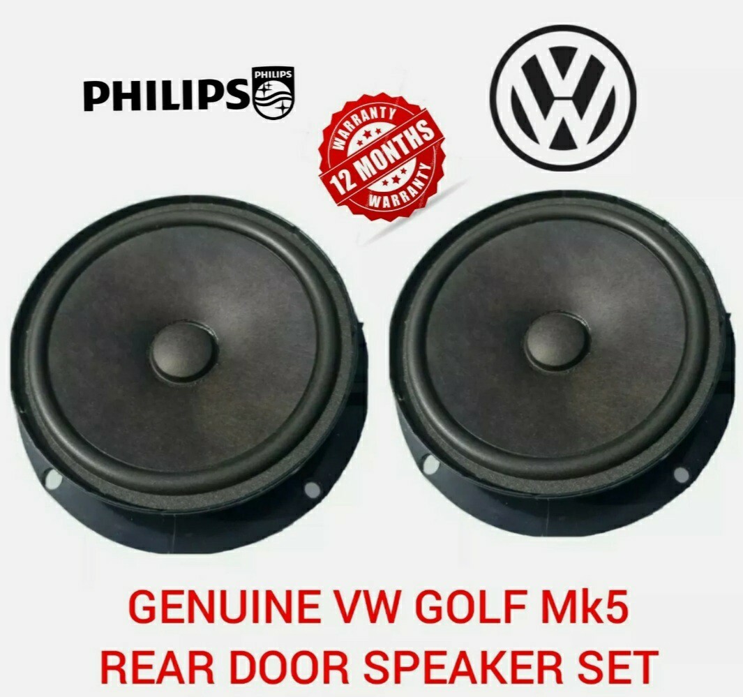 VW GOLF MK5 REAR DOOR SPEAKERS LEFT AND RIGHT 4 PIN 1K0035454M 04