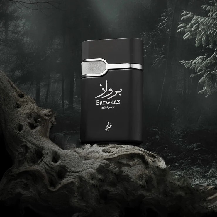 Barwaaz Solid Gray Eau De Parfum by Khadlaj Perfumes 100ml (3.4 fl