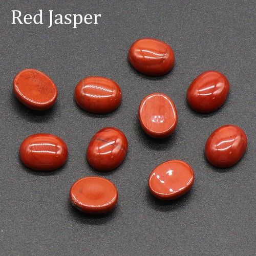 Oval Gemstone CAB Cabochon Cameo Flat Back Loose Beads For Jewelry Making - Picture 36 of 47