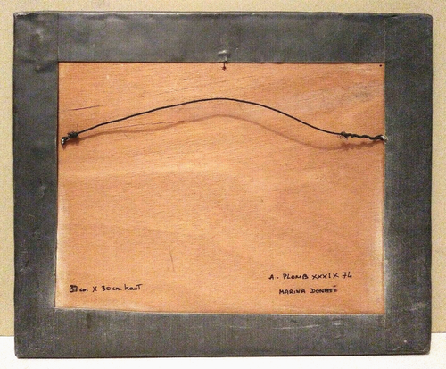 1974 EUROPEAN SCULPTOR MARINA DONATI Sd HANDWORKED LEAD SHEET OVER WOOD PLOMB 31 - Picture 8 of 8