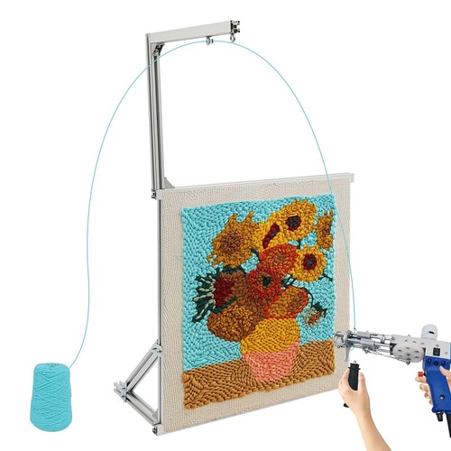 Surneis Tufting Frame, Rug Tufting Frame Kit Aluminum Metal Tufting Frame Tuf...