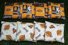 Cornhole Bean Bags Set of 8 ACA Regulation Bags NBA LA LAKERS