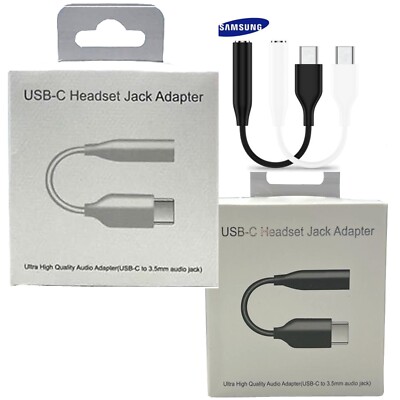 USB-C to Aux Audio Headphone Jack Adapter Samsung
