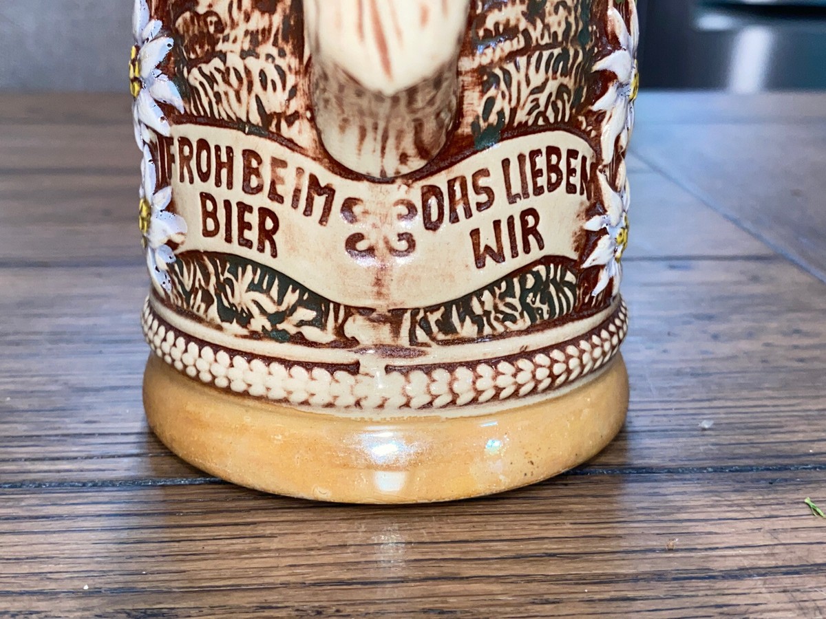 Vintage German Beer Stein 9.5