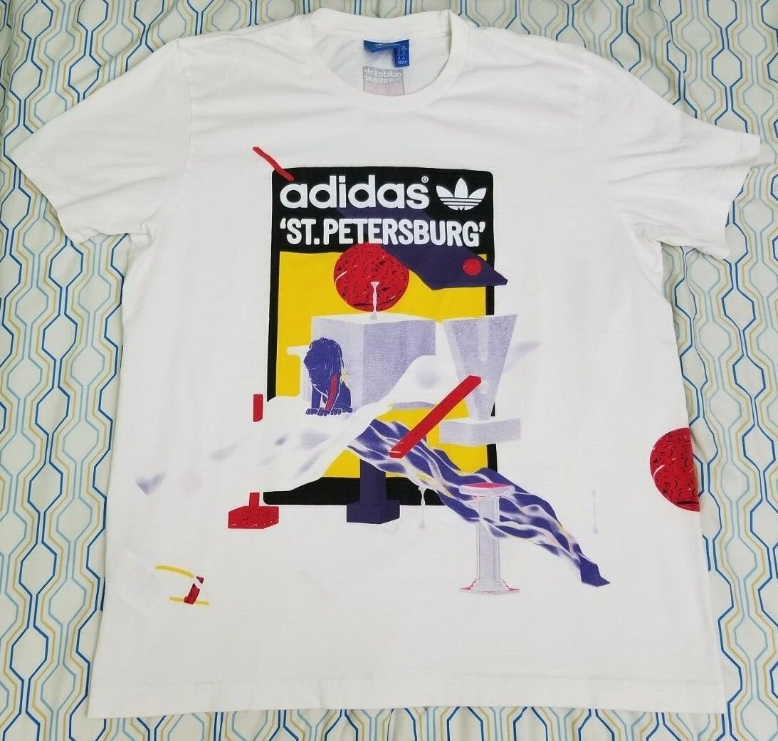 embargo Seminario borde Adidas Originals St Petersburg Russia City Artist Life T Shirt All Over  Print XL | eBay