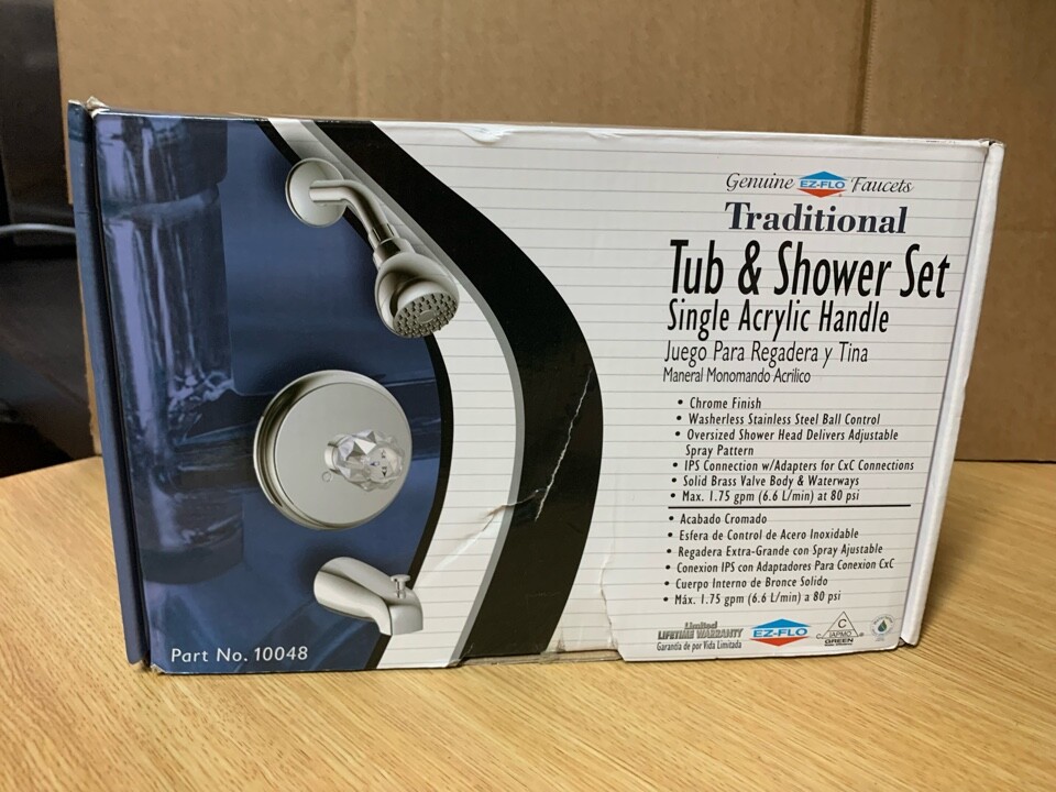 Traditional Collection Single-Handle Washerless 1-Spray Tub and Shower Faucet in Chrome (Valve Included) Traditional Collection Single-Handle Washerless 1-Spray Tub and Shower Faucet in Chrome (Valve Included)