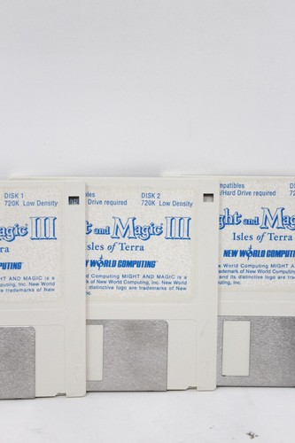 Might and Magic III Isle of Terra IBM PC 3.5” Disk Big Box Game - Picture 11 of 14