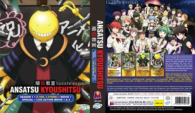 ANIME DVD~ENGLISH DUBBED~Ansatsu Kyoushitsu Season 1+2(1-47End)FREE GIFT