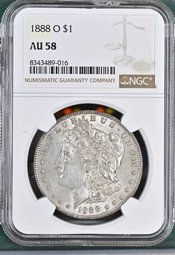 1888-O Morgan Dollar NGC Certified AU58