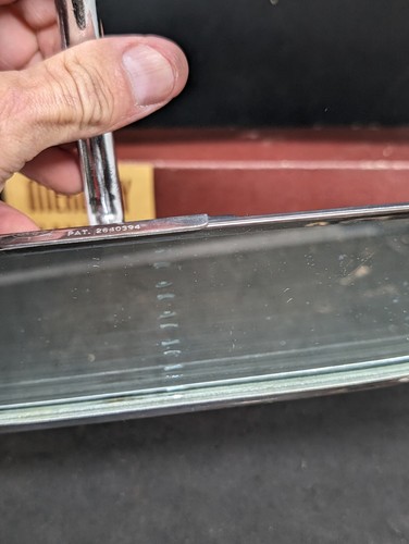 NOS 1955 MERCURY MONTEREY MONTCLAIR MC NON GLARE REAR VIEW MIRROR BV-18400A - Picture 7 of 23