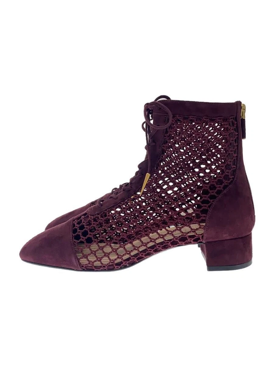 Bottes courtes Christian Dior 37,5 Bordeaux kdi492surs33r Occasion