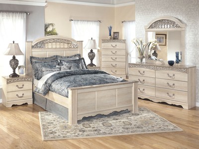 New Traditional Cottage White Bedroom Furniture 5pcs Queen Panel Bed Set Ia15 Ebay
