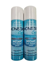 MONISTAT Anti-Itch SPRAY Instant Relief!  MAX STRENGTH 2oz ( 2 pack ) ~~