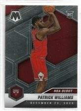 2020-21 Panini Mosaic Patrick Williams NBA Debut RC Base Card # 267