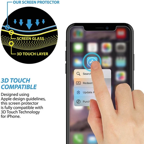 4 Pack Beam Electronics Screen Protectors for iPhone X, iPhone XS, iPhone 11 Pro - 第 5/7 張圖片