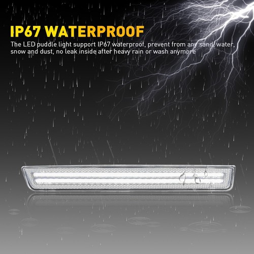 Front Rear Bumper Side Marker Lights For 2015-2022 Dodge Challenger White Clear - Imagen 6 de 12
