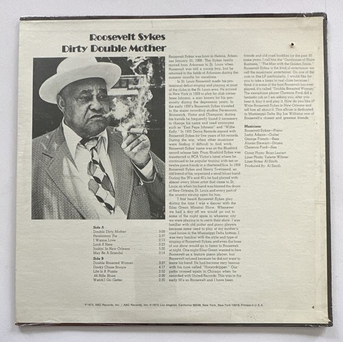 Roosevelt Sykes - Dirty Double Mother Sealed Blues Lp Vinyl Record Mint - Picture 3 of 4