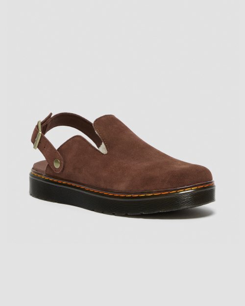 Сандалии DrMartens Carlson EH Suede - Cream Sherpa - Коричневые 27921201 Expedited 31690₽