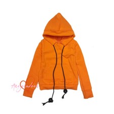 Orange Hoodie Sweater Clothes Leisure Outfit for 1/6 1/4 1/3 BJD Doll Match-all
