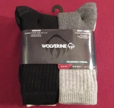 Wolverine Women's Cushioned Wilderness Thermal Boot Crew Socks 4Pair Warm Medium