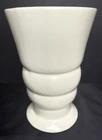 Vintage Royal Haeger Matte Off White Ringed Art Pottery 8.25" Vase