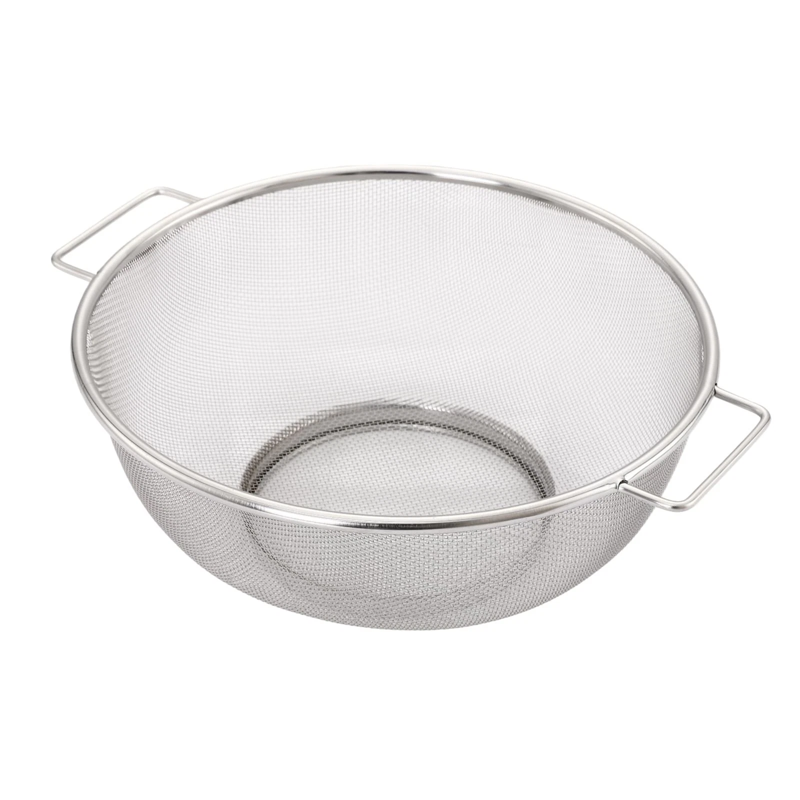 Stainless Steel Microwell Colander with Hanlde 5 Quart, Fine Mesh Strainer fo...