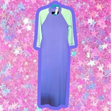 MARC JACOBS GRUNGE REDUX Sporty Raglan Maxi Dress Sz M w Tags 90s bodycon